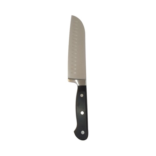 Cuchillo de cocina Santoku forjado, con hoja de acero inoxidable de 18cm., ACTUEL.