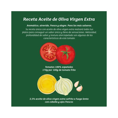 ORLANDO Tomate frito con aceite de oliva 350 g.