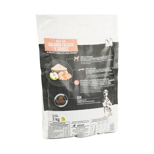 PRODUCTO ALCAMPO Alimento seco para perro sabor salmón 3 kg