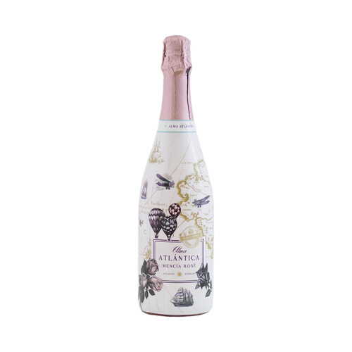ALMA ATLÁNTICA Vino rosado frizzante (espumoso) elaborado con uvas Mencía botella de 75 cl.