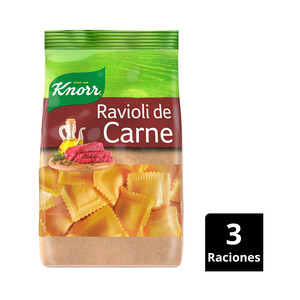 KNORR Pasta Ravioli 3 rellenos carne KNORR 250 g.