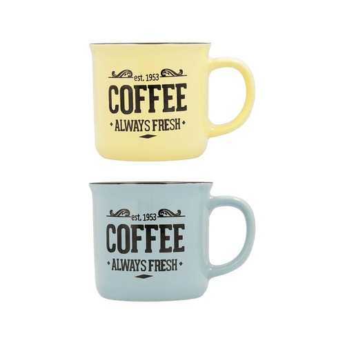 Mug de cerámica con capacidad de 33 cl, QUID Frappe Fresh.