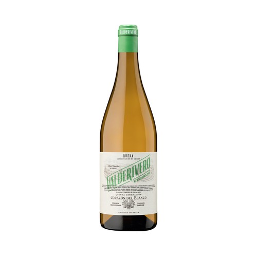 VALDERIVERO Vino blanco con D.O. Rueda botella 75 cl.
