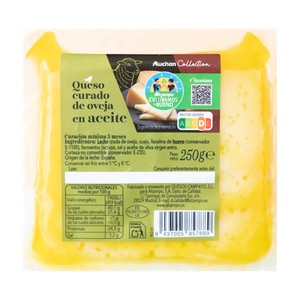 Imagen de ALCAMPO CULTIVAMOS LO BUENO  Queso de oveja curado en aceite  250 g.