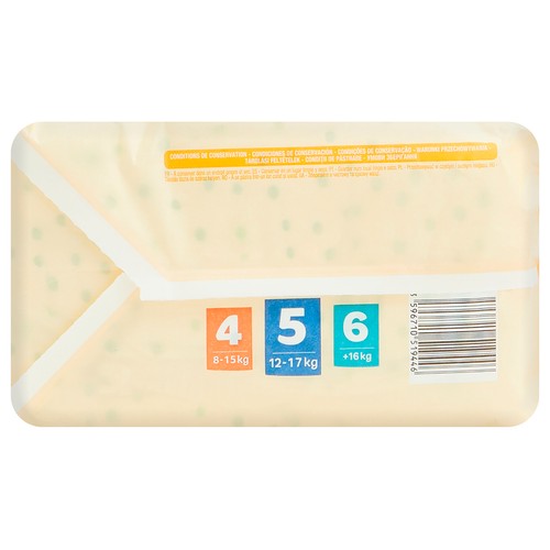 PRODUCTO ALCAMPO Baby sensitive  Pañales talla 5 (12-17 kg) 20 uds.