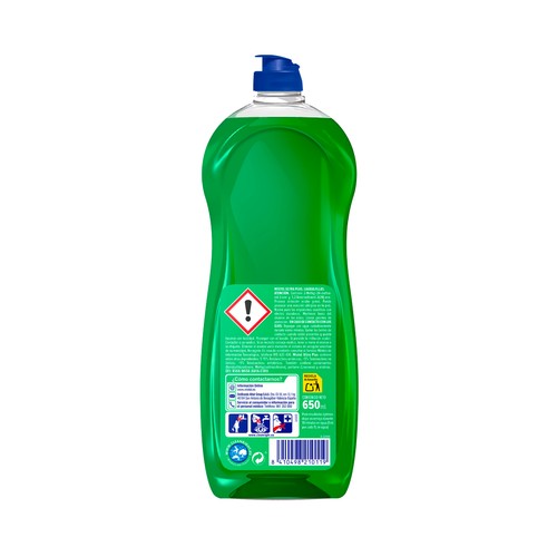 MISTOL Ultra plus Detergente concentrado lavavajillas a mano 650 ml.