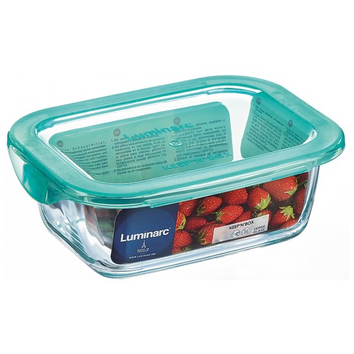 Recipiente hermético rectangular de vidrio templado Keep"n"Box, 1,22 litros LUMINARC.