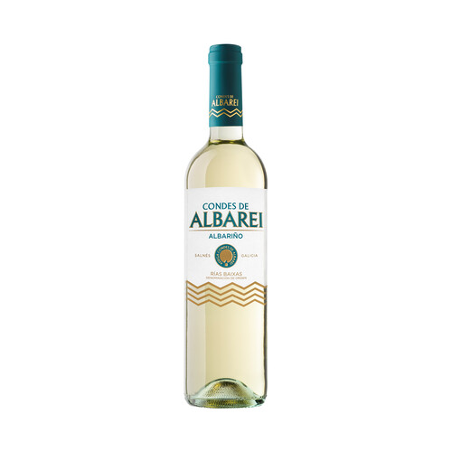 CONDES DE ALBAREI  Vino  blanco albariño con D.O. Rias Baixas CONDES DE ALBAREI botella de 75 cl.