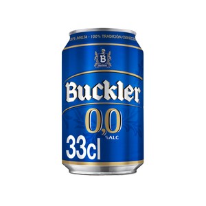 Imagen de BUCKLER Cerveza sin alcohol (0,0% Vol.) lata de 33 cl.