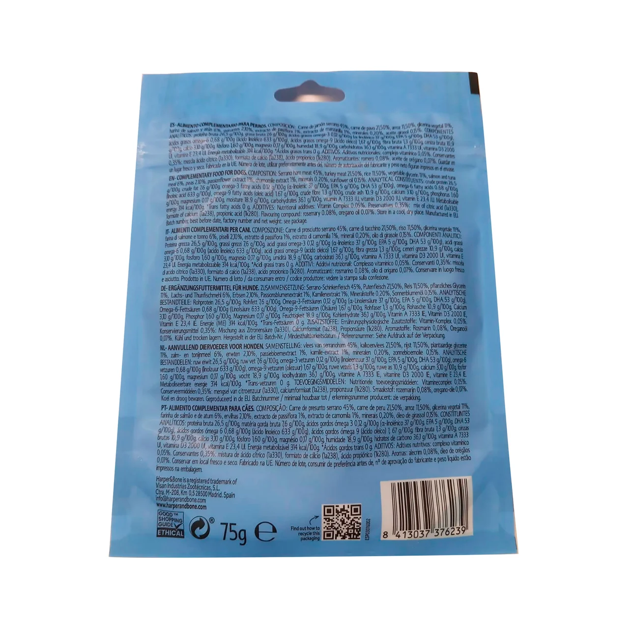 Barritas de carne para perros, relax 75 gr.