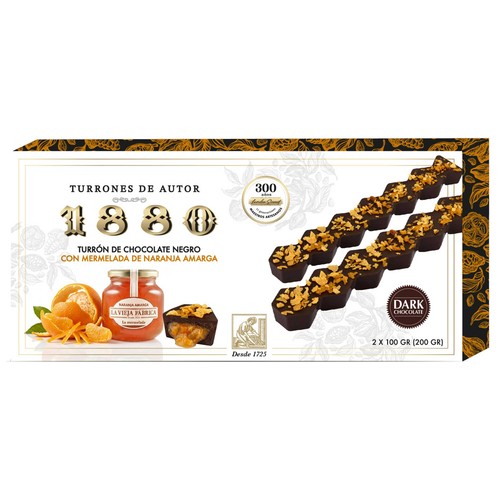 1880 Turrón de mermelada de naranja de La Vieja Fábrica 200 g.