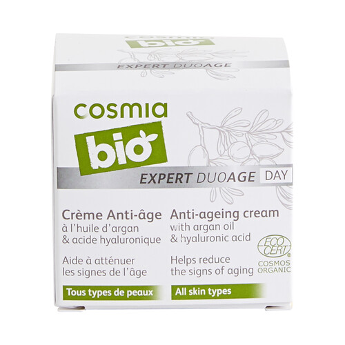 COSMIA Crema de día con acción antiedad, para todo tipo de pieles COSMIA Bio 50 ml.