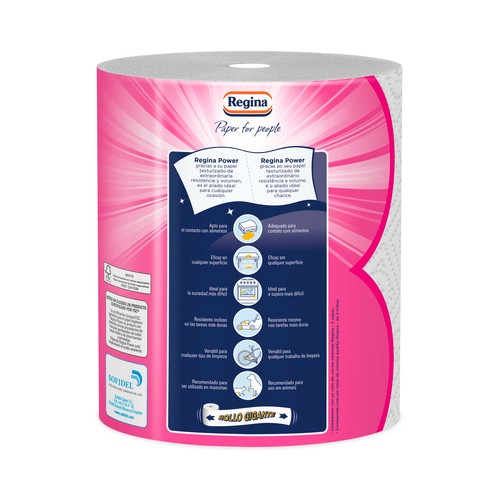 REGINA Rollo de papel de cocina multiusos Power 1 und.