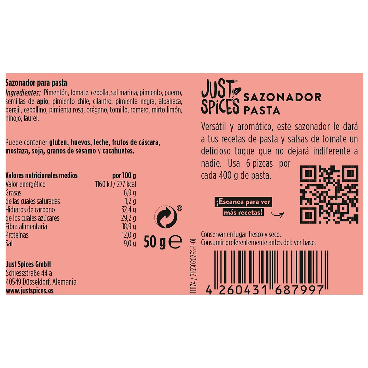 Spice sazonador pasta jus 60 gr.