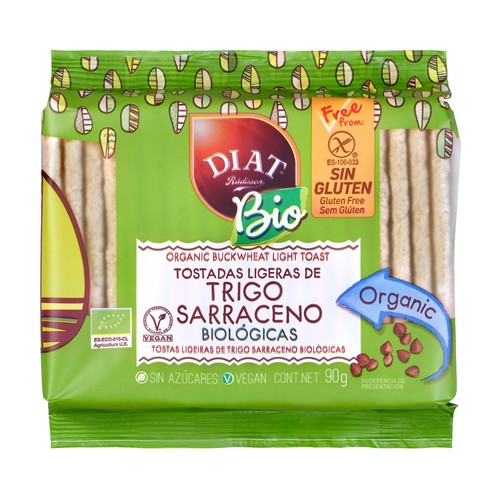 DIAT RADISSON Bio Tostadas ligeras de trigo sarraceno ecológico 90 g.
