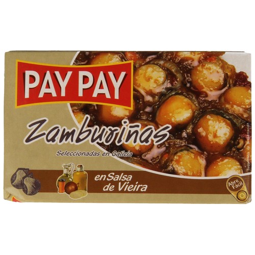 PAY PAY Zamburiñas en salsa de vieira lata de 60 g.