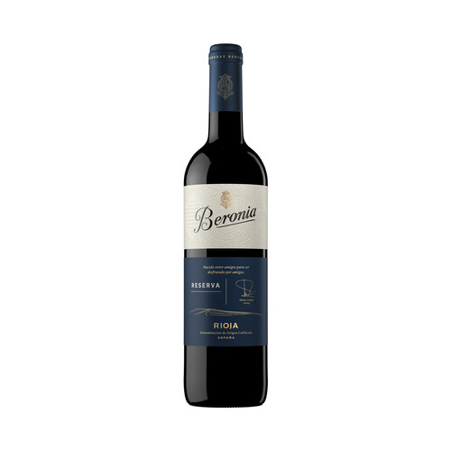 BERONIA Vino tinto reserva con D.O. Ca. Rioja botella de 75 cl.