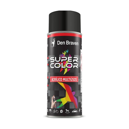 Pintura spray acrílico Negro brillante 9005, BOSTIK.