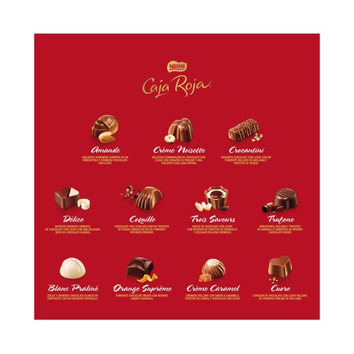 CAJA ROJA DE NESTLÉ Bombones surtidos CAJA 100 g.