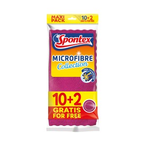 SPONTEX Bayetas miccrofibra Economic SPONTEX MICROFIBRE 10 + 2