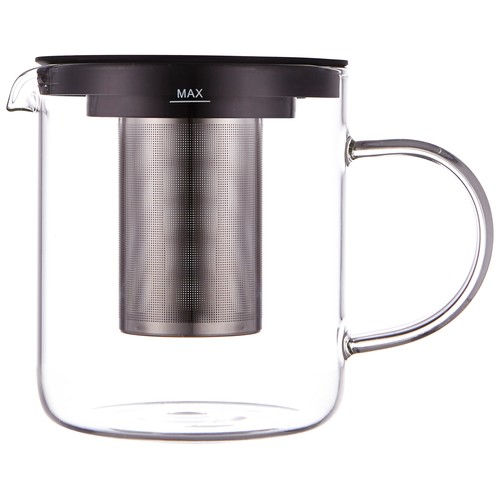 Tetera de vidrio con filtro, 1 litro, ACTUEL.