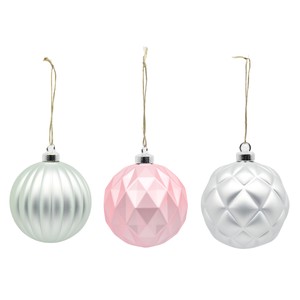 Imagen de Bolas Colores Pastel 7,8cm decoración para Árbol de Navidad modelos surtidos, ACTUEL