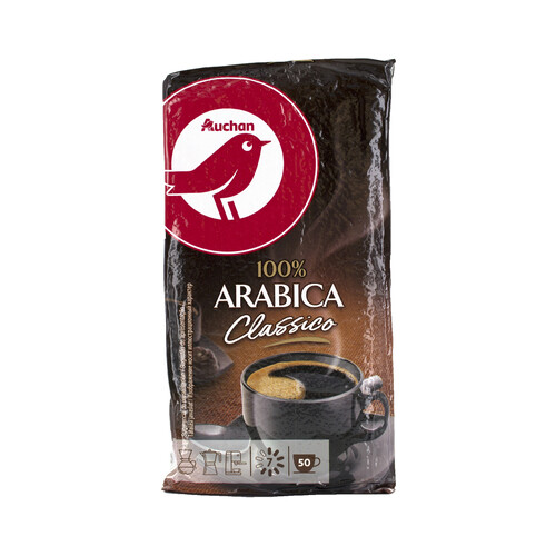 Café molido 100 % Arábica PRODUCTO ALCAMPO 250 g.