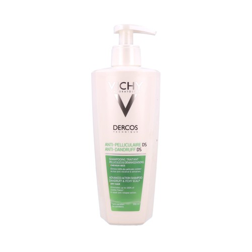 Champú anticaspa especial para cabello seco VICHY Dercos 390 ml.
