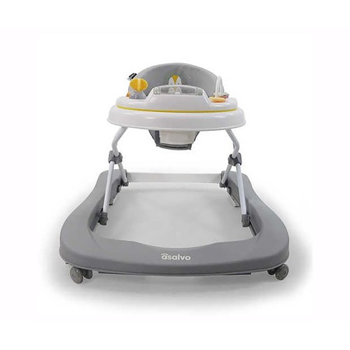 ASALVO Andador 3 en 1 pinchi gris, andandor clásico, correpasillos y andador de empuje, de 6 a 18 meses