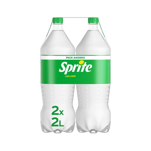 SPRITE Refresco con gas lima-limón bajo en azúcar pack de 2 botellas x 2 l.