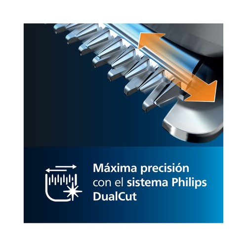 Cortapelos PHILIPS Hairclipper HC3525/15, uso con o sin cable, 13 longitudes, 2 peine-guía, autonomía hasta 45min..