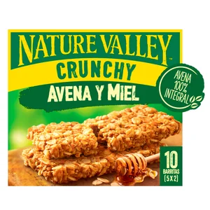 NATURE VALLEY Barritas de cereal avena y miel 210 g.
