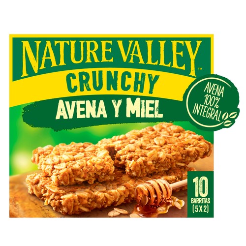 NATURE VALLEY Barritas de cereal avena y miel 210 g.