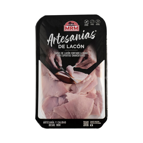 Lacón de calidad extra, sin gluten y cortado a cuchillo en tapas MRM 200 g.