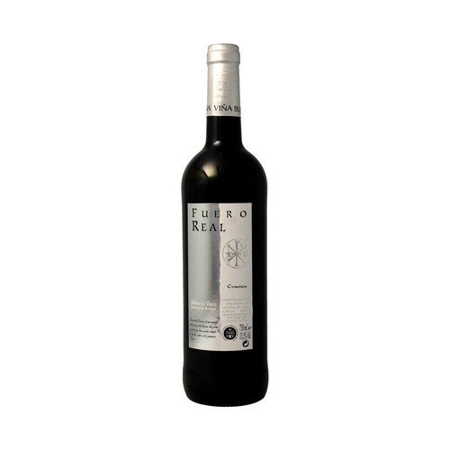 Vino tinto crianza con denominación de origen Ribera del Duero FUERO REAL botella de 75 cl.
