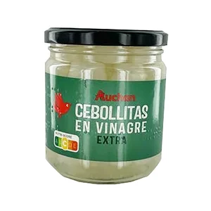 PRODUCTO ALCAMPO Cebollitas en vinagre extra extra PRODUCTO ALCAMPO frasco de 190 g.