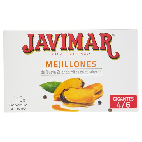JAVIMAR Mejillones escabeche lata de 68 g.