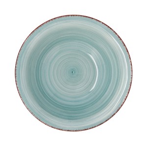 Imagen de Bol de gres de 18cm. diseño en color verde agua con espirales, Peoni Vita, QUID.