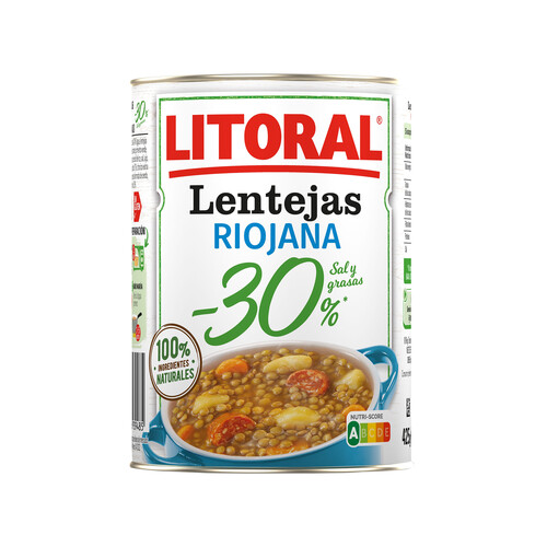 LITORAL Lentejas Riojanas LITORAL 425 g.