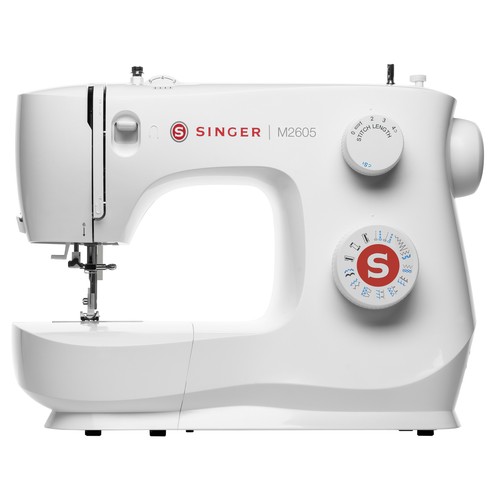 Máquina de coser SINGER M2605, 19 puntadas, enhebrador de aguja, ojal 4-pasos