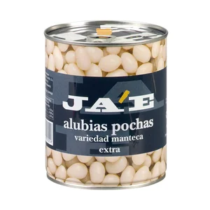 JAE Alubias blancas cocidas pocha JAE lata de 500 g.