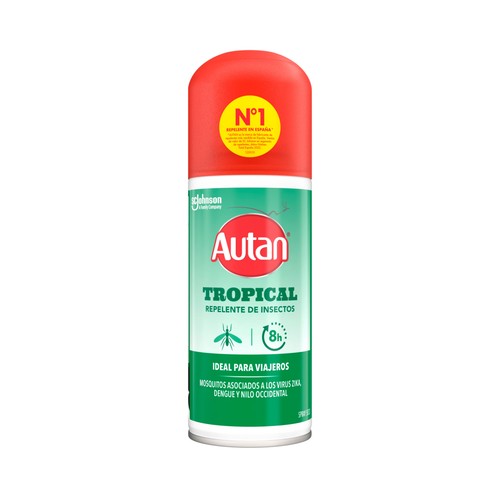 AUTAN TROPICAL Repelente spray mosquitos tigres y comunes  100 ml.