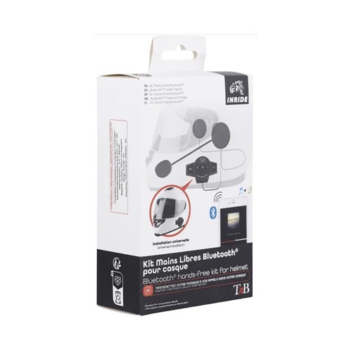 Kit de manos libres para casco con bluetooth y micrófono.