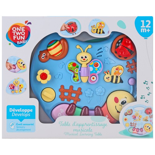 Mesa Musical de Aprendizaje, ayuda al desarrollo sensorial +12 Meses ONE, TWO FUN Baby