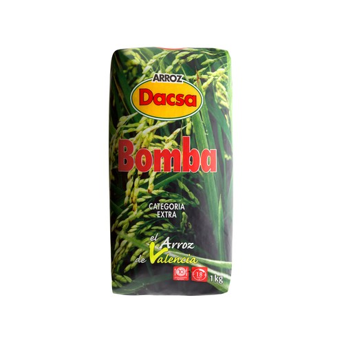 DACSA Arroz bomba de categoría extra DACSA paquete de 1 kilogramo