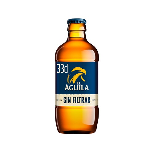 Cerveza sin filtrar EL ÁGUILA 33 cl.