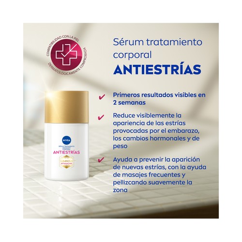 NIVEA Luminous 630º Serúm corporal anti-estrias y anti-manchas, para todo tipo de pieles 100 ml.