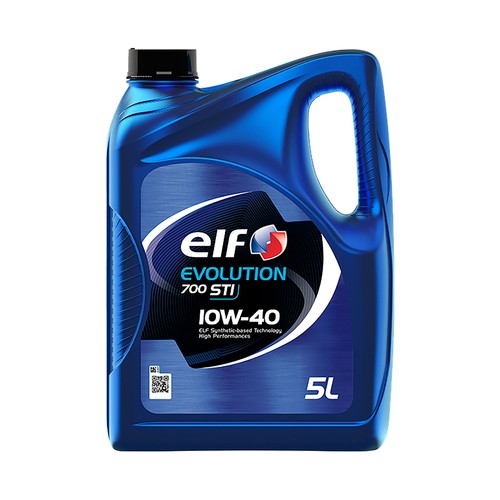 Aceite semi-sintético pata motores gasolina y diésel ELF EVOLUTION 700 STI 10W40 5 litros.