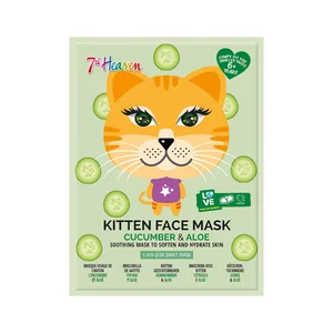 7TH HEAVEN Mascarilla facial de tisú, con infusión de pepino y aloe vera, que alivia, suaviza e hidrata la piel 7TH HEAVEN.