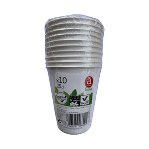 Imagen de Pack de 10 vasos desechables, ACTUEL.